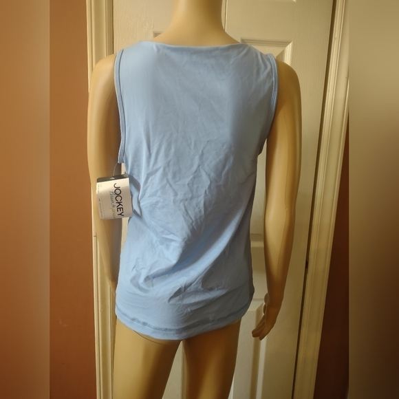 NWT Jockey sleeveless women's size medium top shirt builtin sports bra - Picture 6 of 6